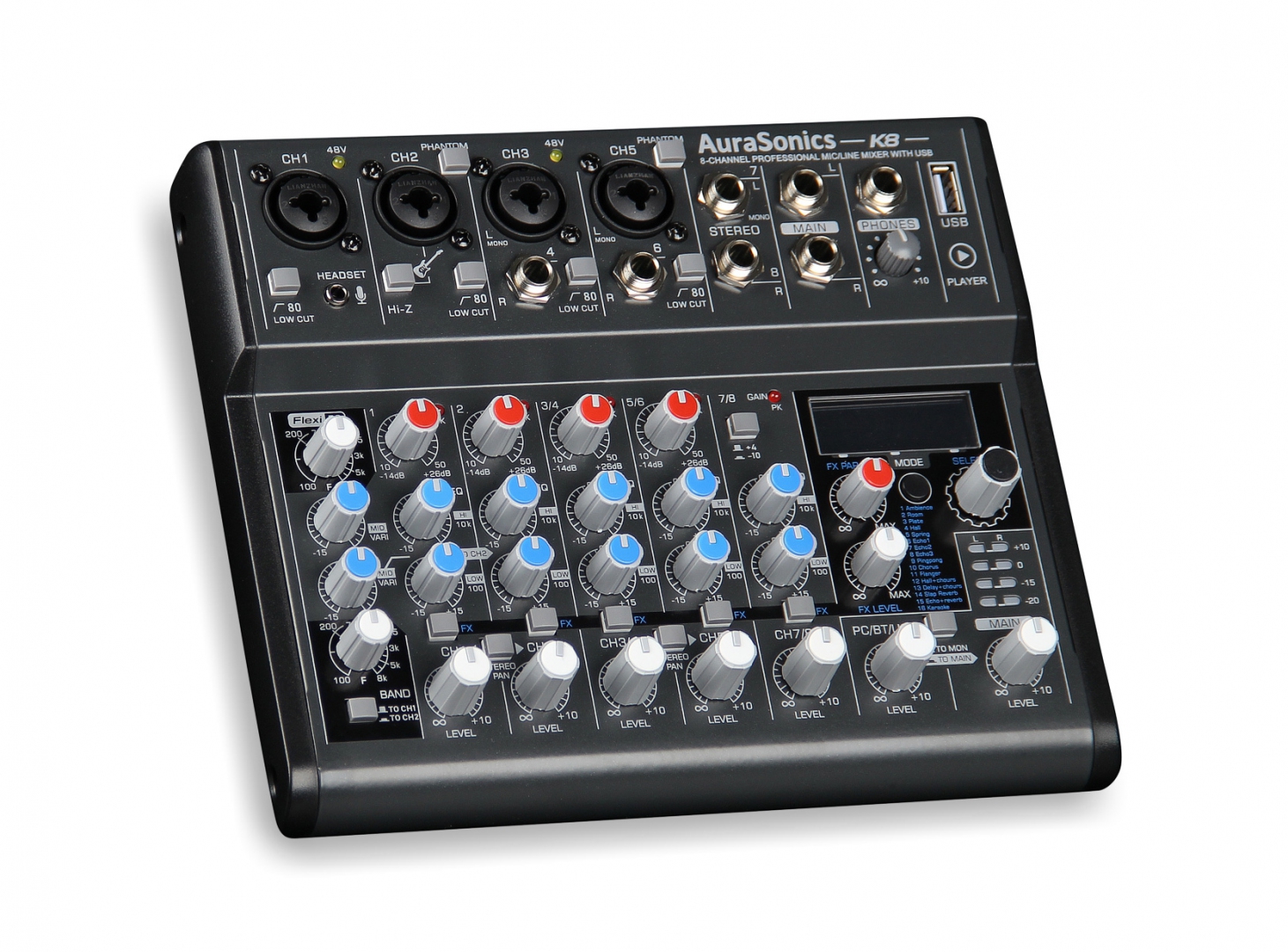 AuraSonics K8 компактный микшерный пульт в Дзержинске