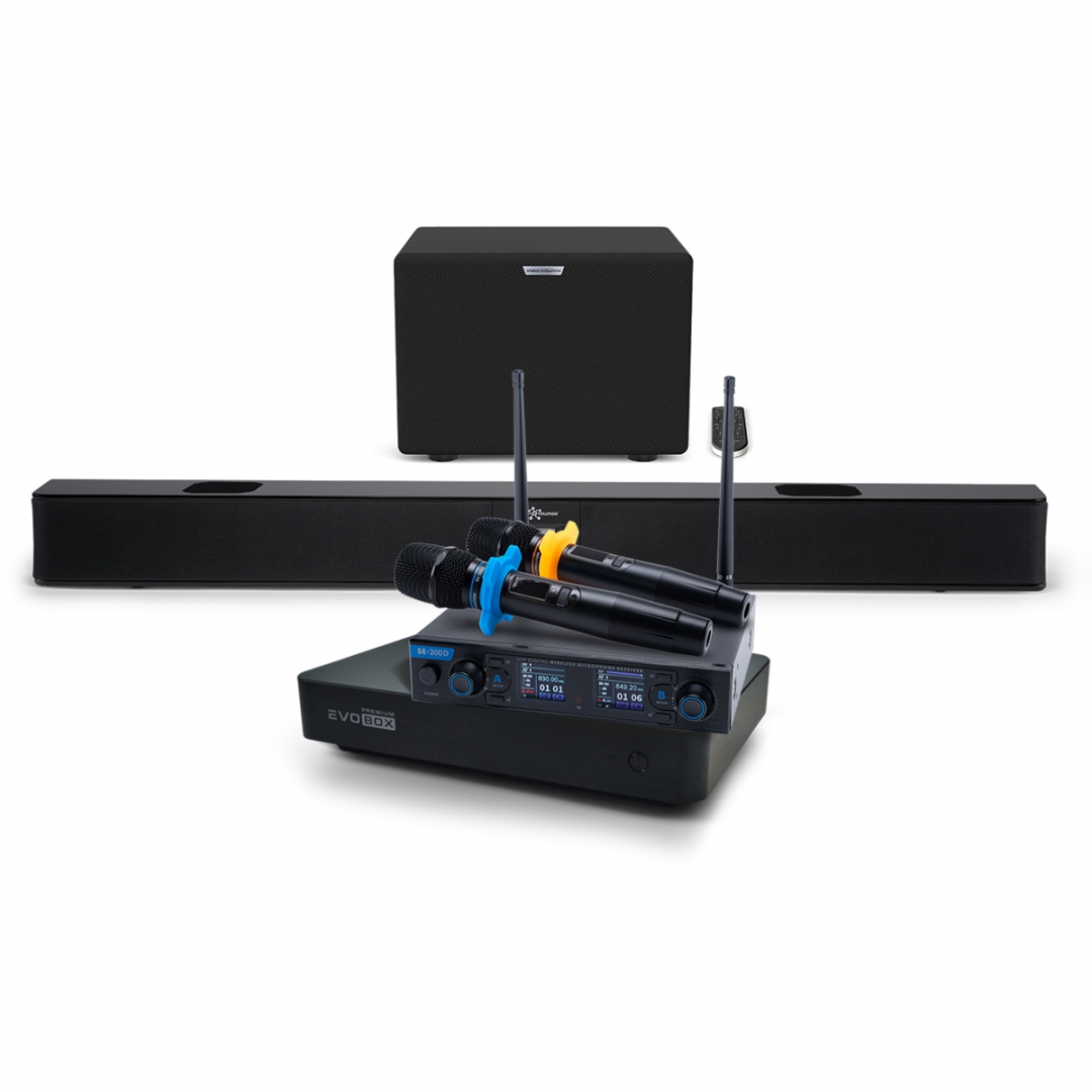 Hi-End караоке-система EVOBOX Premium + EvoSoundBar (саундбар с караоке) в Дзержинске