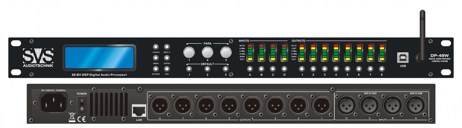 SVS Audiotechnik DP-48W Цифровой процессор: 4 входа 8 выходов в Дзержинске
