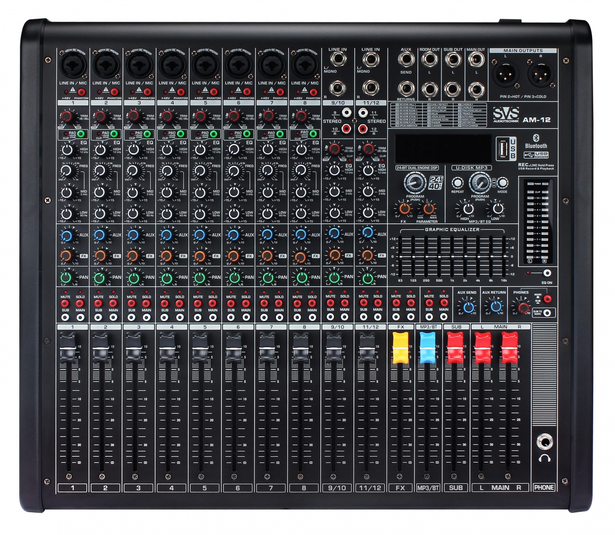 SVS Audiotechnik mixers AM-12 Микшерный пульт аналоговый, 12-канальный в Дзержинске