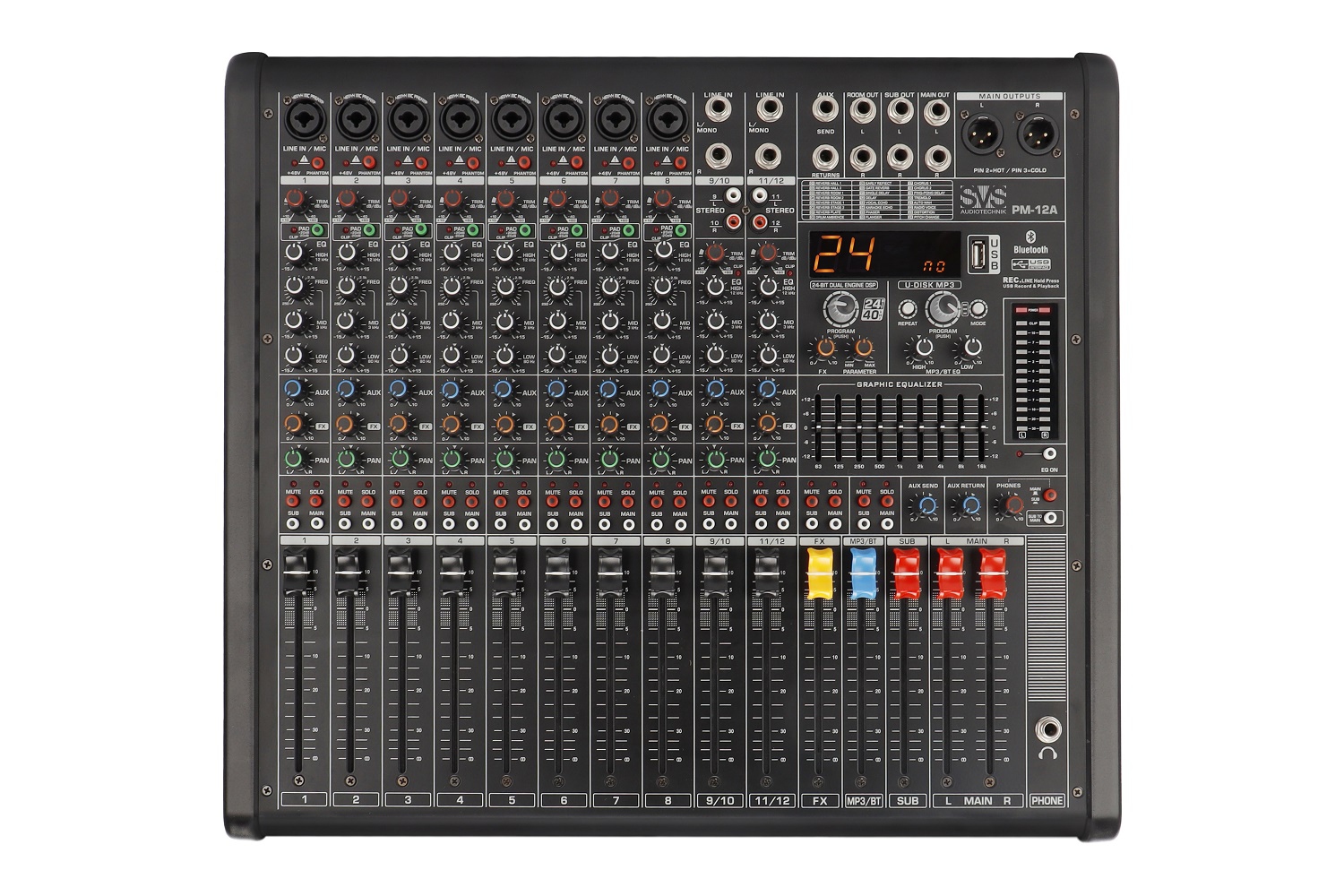 SVS Audiotechnik mixers PM-12A Активный аналоговый микшерный пульт, 12-канальный в Дзержинске